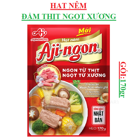 Hạt nêm Aji ngon Ajinomoto gói 170gr