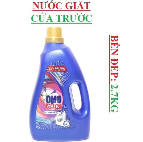 Nước giặt máy cửa trước Omo 2.7kg, bản thường, bền đẹp