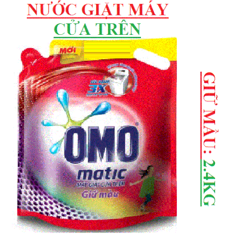 Nước giặt máy cửa trên Omo 2.7Kg; 2.4kg