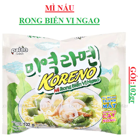 Mì nấu rong biển vị ngao Koreno gói (95-:-102)gr