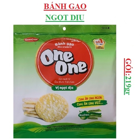 Bánh gạo One One tự nhiên vị ngọt dịu gói to