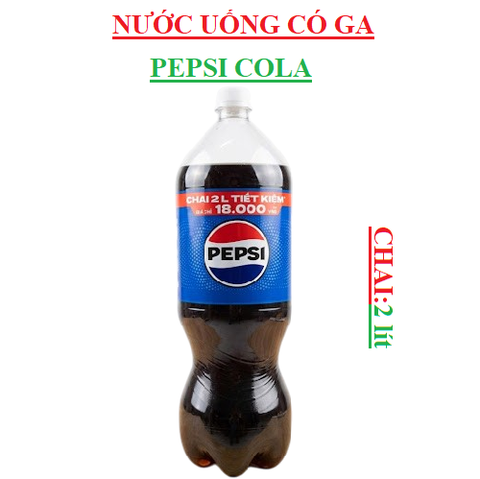 Nước uống có gaz Pepsi cola chai 2lit