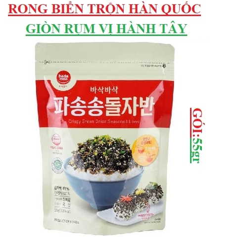 Rong biển vụn trộn hành tây Badamoa Hàn quốc gói 55gr