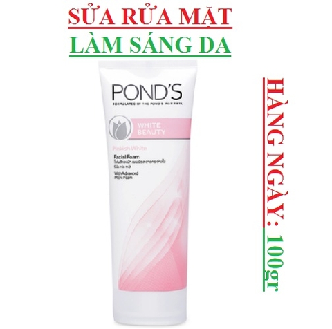 Sữa Rửa Mặt Làm Sáng Da Pond's White Beauty tuýp 100g