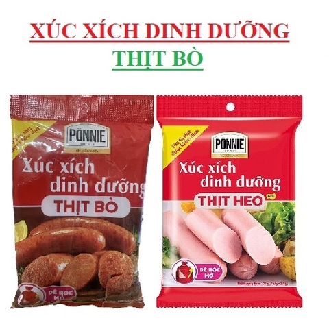 Xúc xích dinh dưỡng ăn liền ponnie gói