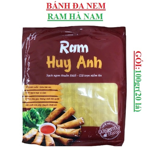 Bánh đa ram hà nam huy anh gói 100gr (18.5*18.5)cm
