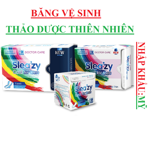 Băng vệ sinh Slea'zy doctor care, hàng ngày, ban ngày, ban đêm