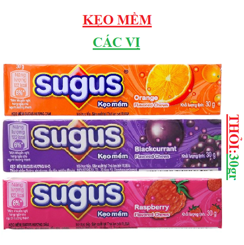 Kẹo mềm sugus thỏi (25-:-30)gr