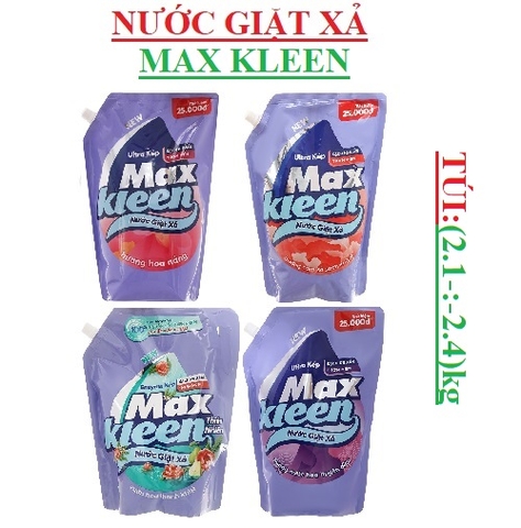 Nước giặt xả Max Kleen túi (3.5-:-3.8)kg