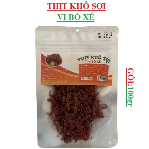 Thịt khô sợi vị Bò xé Myna gói 100gr