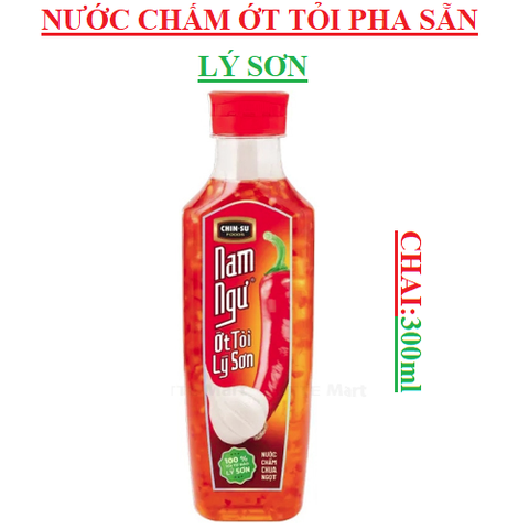 Nước chấm ớt tỏi pha sẵn lý sơn Nam ngư chai 300ml