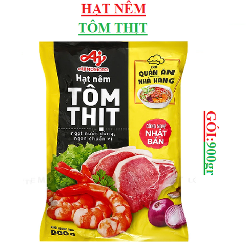 Hạt nêm Tôm thịt Aji ngon Ajinomoto gói 900gr