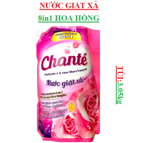 Nước giặt xả  Chante túi (2.7-:-3.1)kg