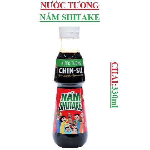 Nước tương Chinsu nấm shitake chai(300-:-330)ml