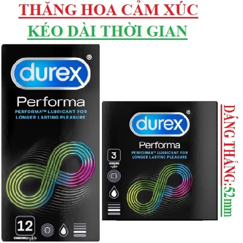 Bao cao su kéo dài thời gian Durex Performa