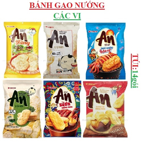Bánh gạo nướng An orion túi 14 gói