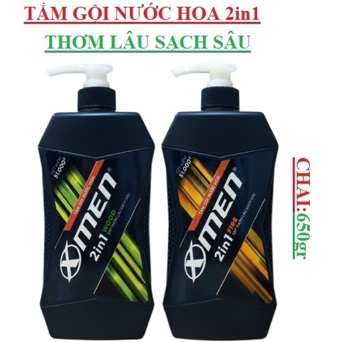 Tắm gội 2in1 Xmen chai (640-:-700)gr
