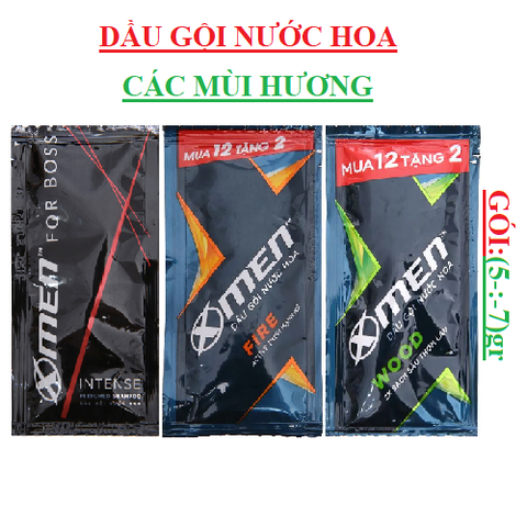 Dầu gội nước hoa thơm lâu sạch sâu xmen dây gói (5-:-7)gr