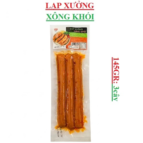 Lạp xưởng xông khói CCK gói 145gr (3cây)