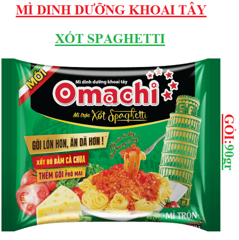 Mì dinh dưỡng khoai tây trộn spaghtetti omachi gói 90gr