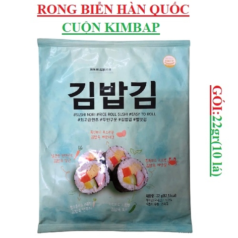 Rong biển nướng cuộn Kimbap Starfood Hàn quốc gói 22gr