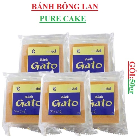 Bánh bông lan Gato pure cake gói 50gr