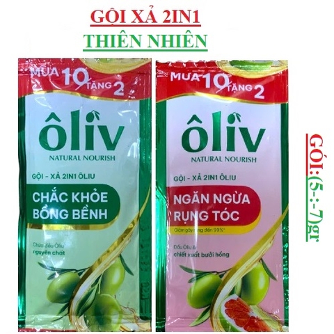 Dầu gội  xả 2in1 ôlive dây gói (5-:-7)gr