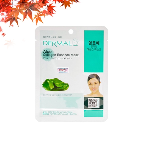 Đắp mặt nạ COLLAGEN DERMAL lô hội