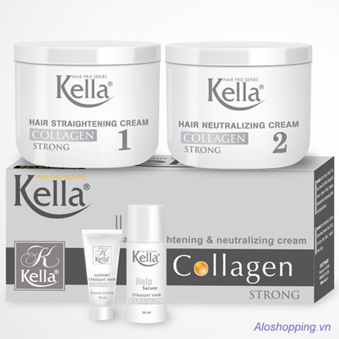 Kem duỗi tóc Kella Collagen Medium 500mlx2