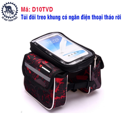 Túi đôi treo khung có ngăn điện thoại tháo rời