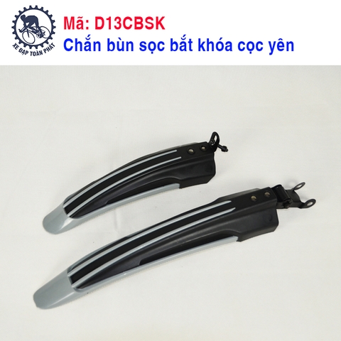 Chắn bùn sọc MTB bắt Khóa cọc yên