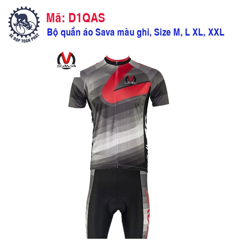 Bộ quần áo SAVA ngắn màu ghi đỏ