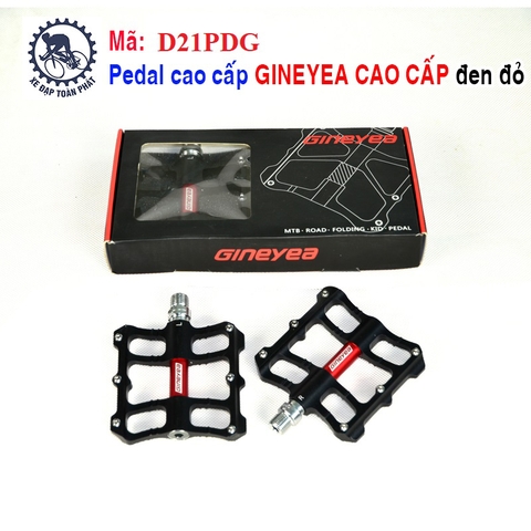 Pedal GINEYEA, CAO CẤP, Đen đỏ