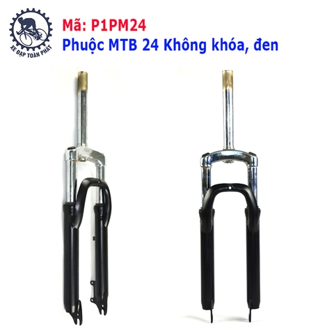 Phuộc MTB 24 Không khóa, đen