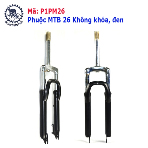 Phuộc MTB 26 Không khóa, đen