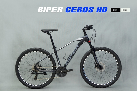 Xe đạp địa hình BIPER CEROS 2.1HD: Khung NHÔM, Phanh dầu SHIMANO, Group SHIMANO 3x9 tốc độ, Lốp 27.5x2.125