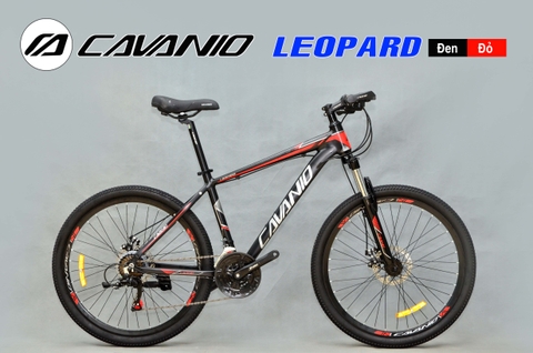 Xe đạp địa hình CAVANIO LEOPARD: Khung nhôm không mối hàn, Group Shimano 21s, Lốp CHAOYANG 26x1.95