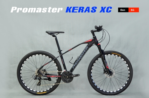 Xe đạp địa hình PROMASTER KERAS XC: Khung NHÔM, Phanh dầu SHIMANO, Group SHIMANO 3x9 tốc độ, Lốp 27.5x2.125