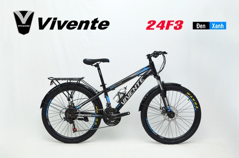 Xe đạp địa hình VIVENTE 24F3: Khung Thép, Group SHIMING 3x7 tốc độ, Lốp 24x2.125
