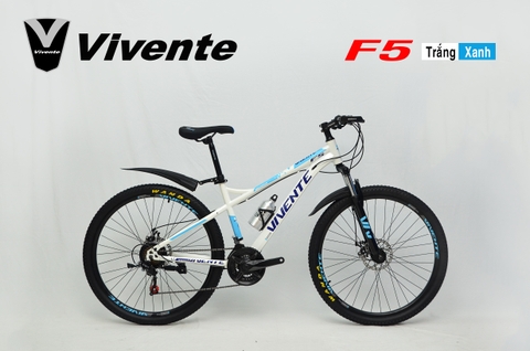 XE ĐẠP THỂ THAO VIVENTE F5: Khung Thép, group SHIMING 3x7 tốc độ, Lốp 27.5x2.125
