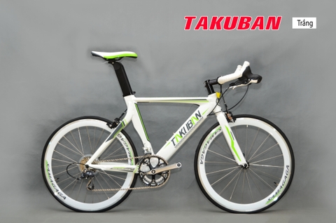 Xe đạp đua TAKUBAN: Khung Nhôm, Group tay đề lắc 2x8 tốc độ, Lốp