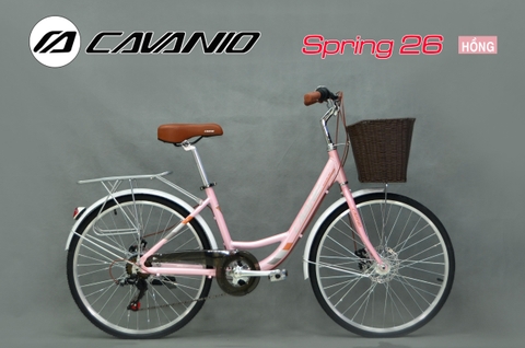 Xe đạp Mini CAVANIO Spring 26: Khung Nhôm, Group SHIMANO MicroShift 7 tốc độ, Lốp KENDA 26x1 3/8