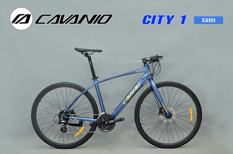 Xe đạp Touring CAVANIO City1: Khung nhôm không mối hàn, Group SHIMANO Altus 24s, Phanh dầu Shimano MT200, Lốp Kenda 700x28c