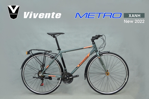 Xe đạp Touring VIVENTE METRO: Khung Nhôm, Group SHIMANO 21 tốc độ, Lốp 700x28C