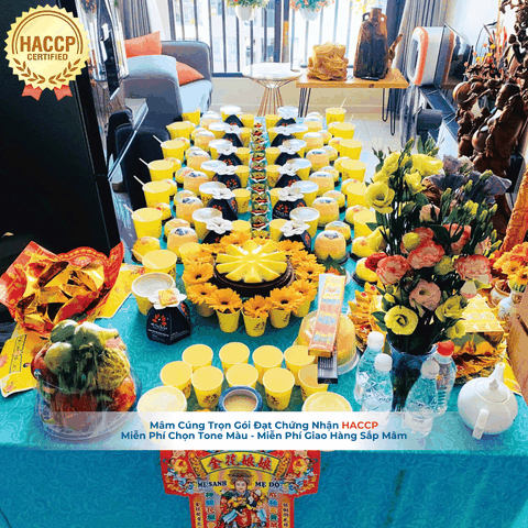 Mâm Cúng Đầy Tháng Chay