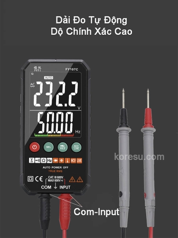 ĐỒNG HỒ VẠN NĂNG SIÊU MỎNG CÓ ĐỘ CHÍNH XÁC CAO FUYI FY107C