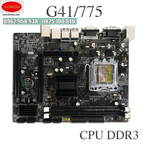 bo mạch chủ G41 775 DDR3 tích hợp đầy đủ card âm thanh card đồ họa card mạng (98017)