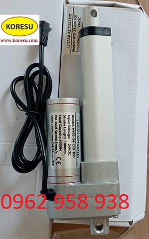 Xi lanh điện 24v, chịu tải 3000N, tốc độ 5mm/s, Thiết bị truyền động tuyến tính HY-02.