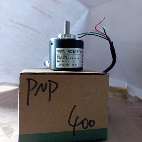 Bộ Mã Hóa Vòng Quay Rotary Encoder E38S6G5-400B-G24F Ngõ Ra PNP, 400 xung pha ABDC 5-24V