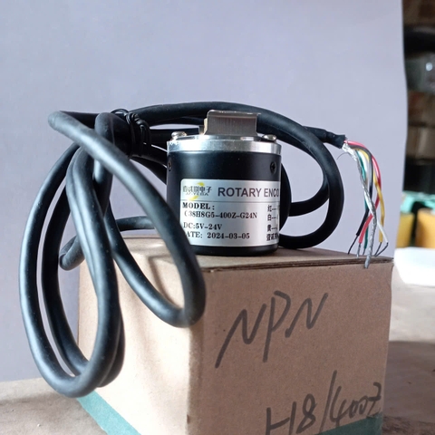 Bộ Mã Hóa Vòng Quay Encoder 3 Kênh A B Z C38H8G5-400Z-G24N 400 Xung NPN 5-24V Trục Lõm H8